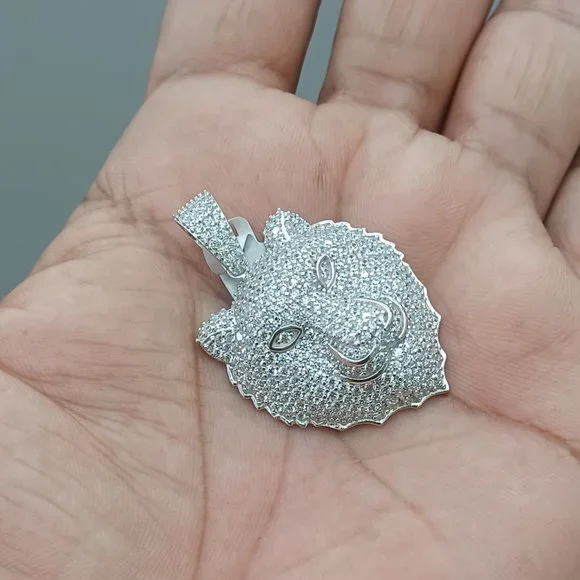 925 Sterling Silver Lion Pendant